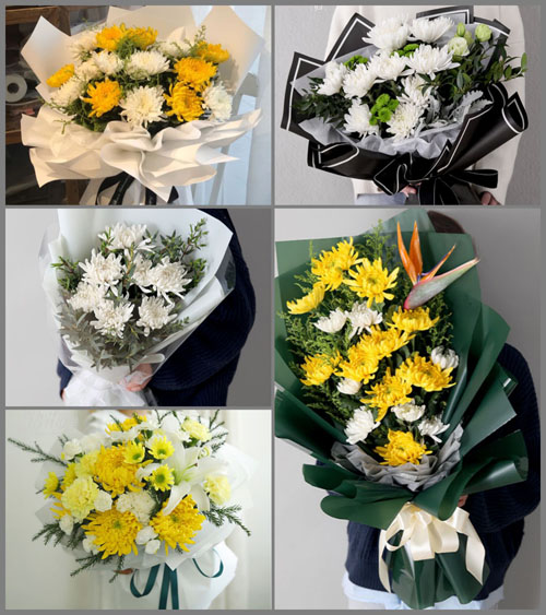 安徽池州市青阳县杨田镇白事花束代送